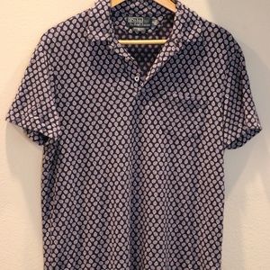 Patterned Polo Mens Shirt